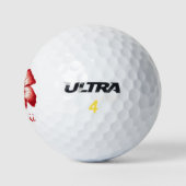 Orange hawaii Hibiskus Golfball (Logo)