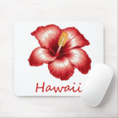 Orange hawaii Hibiskus Mousepad (Mit Mouse)