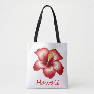Orange hawaii Hibiskus Tasche