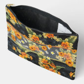 Orange Hawaiian Hibiskus Aloha Shirt Zubehörtasche (Offen)