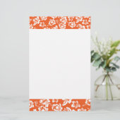 Orange Hawaiian Hibiskus Briefpapier (Stehend Vorderseite)
