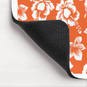 Orange Hawaiian Hibiskus Mousepad (Ecke)