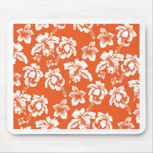 Orange Hawaiian Hibiskus Mousepad