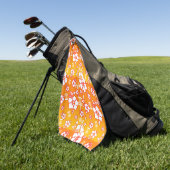 Orange Hawaiin Golfhandtuch (Gras)