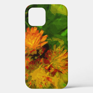 Orange Hawkweed Wildblume Abstrakt Impressionismus Case-Mate iPhone Hülle