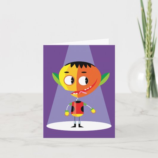 Orange Head Character Karte (Vorderseite)