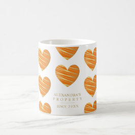 Orange Heart Best Friends All Occasion Gift Kaffeetasse