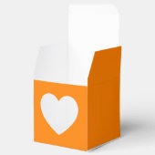 Orange Heart Favor Box Geschenkschachtel (Geöffnet)