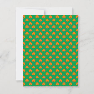Orange Heart Kleeblatts zu Irish Green St.Patrick'