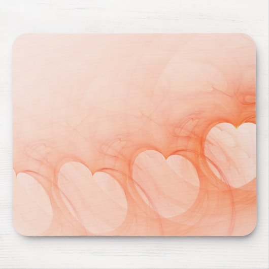 Orange Heart Line Mousepad (Vorne)
