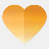 Orange Heart Petal Sticker (Vorderseite)