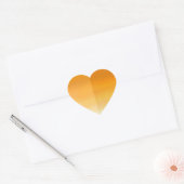 Orange Heart Petal Sticker (Umschlag)