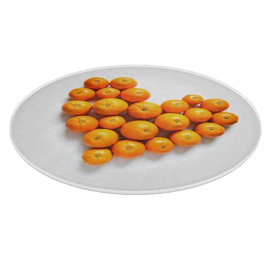 Orange Heart Schneidebrett (Ecke)