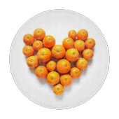 Orange Heart Schneidebrett (Vorderseite)