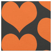 Orange Hearts Fabric Stoff (Nahaufnahme)
