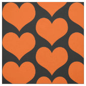 Orange Hearts Fabric Stoff (Muster)