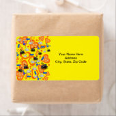 Orange Hearts Swans Labels (Insitu)