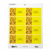 Orange Hearts Swans Labels (Vorne)