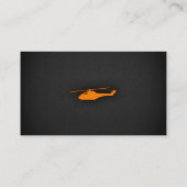 Orange Helicopter Visitenkarte (Rückseite)