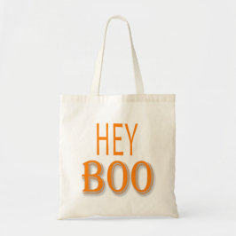 Orange Hello Boo Tote Bag Tragetasche