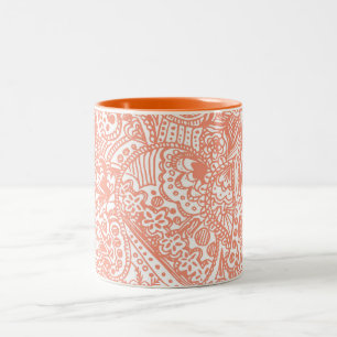 Orange Henna Tasse