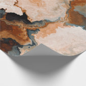 Orange Herbst Herbstfarbe Stein Geschenkpapier (Ecke)