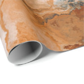 Orange Herbst Herbstfarbe Stein Geschenkpapier (Rolleneckpunkt)