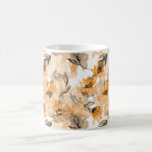 Orange Herbst Herbstlandschaft Kaffeetasse (Mittel)