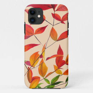 Orange Herbst hinterlässt originale Aquarellkunst Case-Mate iPhone Hülle