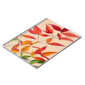 Orange Herbst hinterlässt originale Aquarellkunst Notizblock (Linke Seite)