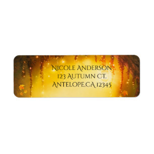 Orange Herbst Rustikaler Enchanted Forest Einladun