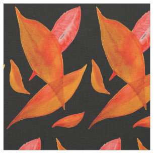 Orange Herbst Saisonblatt Kunst Stoff