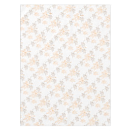 Orange Herbstlaub-Kontur-Muster Browns Vintages Tischdecke