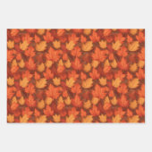 Orange Herbstlaube Geschenkpapier Set (Vorderseite 2)
