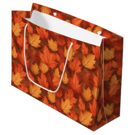 Orange Herbstlaube Große Geschenktüte