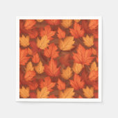 Orange Herbstlaube Serviette (Vorderseite)