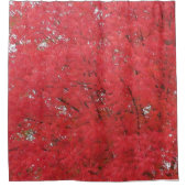 Orange Herbstlaubs Duschvorhang (Vorderseite)