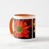 Orange Herbstliche Blume Tasse Getränke (Vorderseite Links)