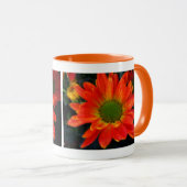 Orange Herbstliche Blume Tasse Getränke (VorderseiteRechts)