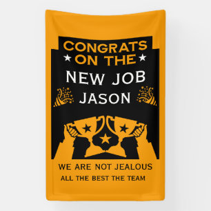 Orange Herzlichen Glückwunsch zum neuen Job Banner
