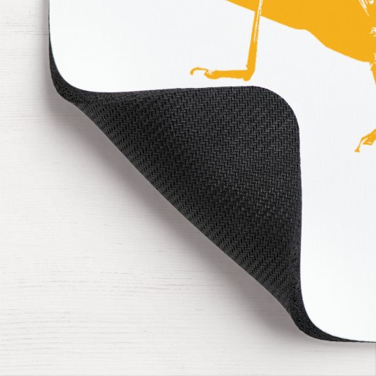 Orange Heuschrecke Mousepad (Ecke)