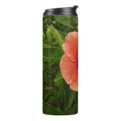 Orange Hibiscus Flower Tropical Floral Thermosbecher (Nach links gedreht)