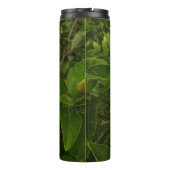 Orange Hibiscus Flower Tropical Floral Thermosbecher (Rückseite)