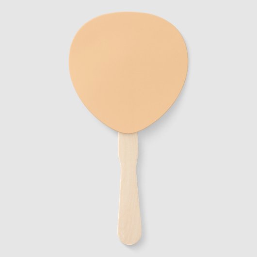 Orange Hibisken Blume auf einem tragbaren Lüfter Fächer (Rückseite)