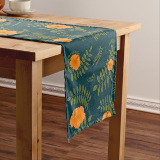 Orange Hibisken Tropical Table Runner Kurzer Tischläufer