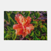 Orange Hibiskus Beauty Fußmatte (Vorderseite)