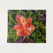Orange Hibiskus Beauty Wandteppich (Vorderseite (Horizontal))