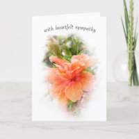 Orange Hibiskus Beileid