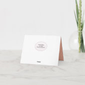 Orange Hibiskus Beileid Vielen Dank Dankeskarte (Rückseite)