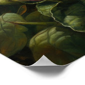 Orange Hibiskus Blume Art Print Poster (Ecke)